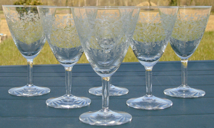 Verres à vin de Vallérysthal